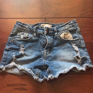 Girls RSQ Jean Shorts Venice Mid Rise